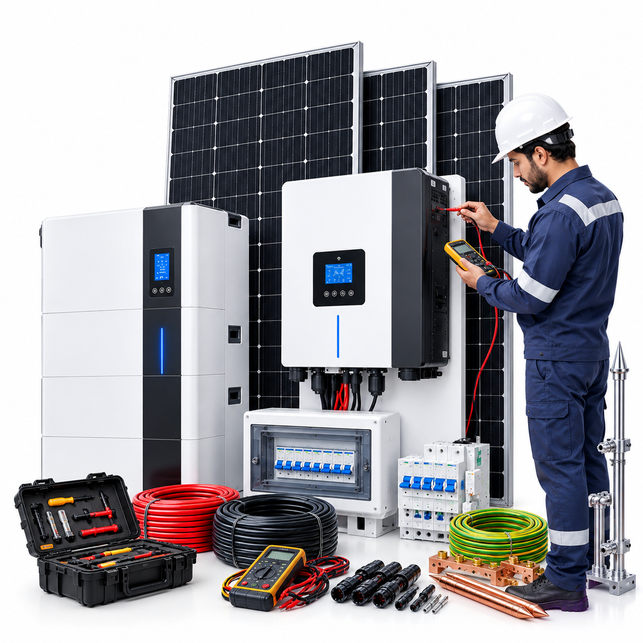 Solar panels installation